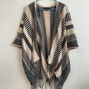 Black & White Forever 21 Shawl Size: S/M